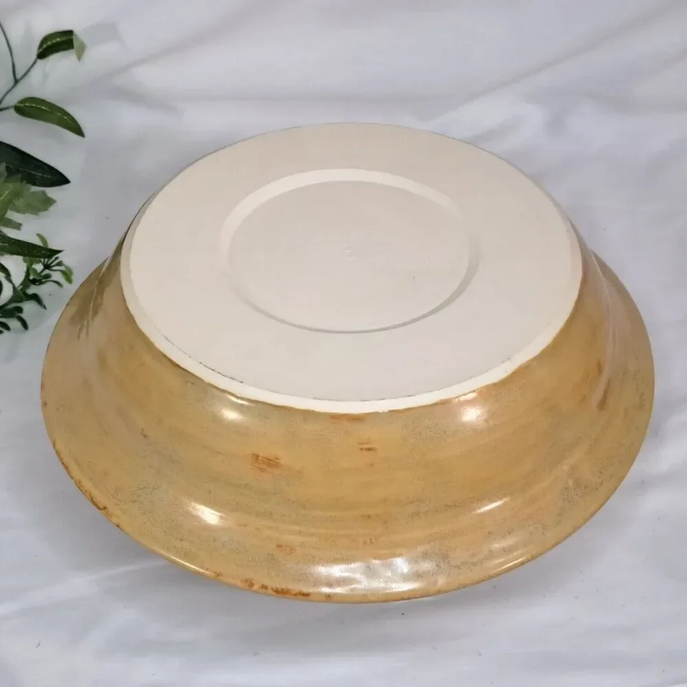 Scarlet Campbell Stoneware Pie Pan Serving Dish 10 1/4